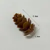 Decoraciones navideñas: piñas, agujas de pino artificiales, bayas rojas, bellotas, decoraciones de frutas, colgantes de Navidad, accesorios, adornos