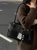 Bolsa de Tote Grande Capacidad Estilo Coreano Retro Transfronteriza para Mujer Nueva Moda Otoño/Invierno 2026 Versátil para Viajes Cotidianos Bolso de Hombro Simple