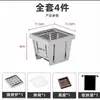 Estufa de Bolsillo Modelo Nuevo Mejorado para Preparar Té, Estufa de Fuego Pequeño para Uso en Interiores y Exteriores, Parrilla Plegable Portátil de Acero Inoxidable para Barbacoa