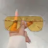 Gafas de sol de moda con montura grande estilo Xiaohongshu, con un toque de alta gama, modernas y versátiles, Gafas de sol con protección UV
