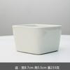 Vasos de Cerâmica para Suculentas com Impressão de Logo, Porcelana Branca Simples Criativa para Ornamentos de Bonsai, Presentes Transfronteiriços para Exportação, Atacado de Vasos de Cerâmica