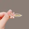 Versión Coreana del Nuevo Dulce Super Hada Flor de Seda Glaseada Pinza de Pato Pinza Lateral Nuevo Exquisito Accesorio para el Cabello para Mujeres