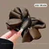 Pinza para Moño de Satén Francés para Mujer, Pinza para el Cabello Nueva de Gama Alta 2025, Pinza para la Parte Posterior de la Cabeza, Accesorio para el Cabello de Pinza de Tiburón