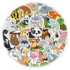 50 nuevas pegatinas de animales de dibujos animados, lindas pegatinas de animales para cuaderno, funda de teléfono, pegatinas decorativas impermeables DIY, venta al por mayor