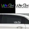 Pegatinas para Coche de Comercio Exterior Transfronterizo con Dios Todo es Posible Pegatinas de Letras en Inglés para Carrocería de Coche