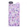Pegatinas de animales lindos tipo caramelo de cristal, 3D en relieve, hechas a mano, educativas, para niños, adecuadas para álbumes de recortes y fundas de teléfono