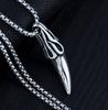 Collar de cruz retro de marca de moda para hombre, cadena de suéter de acero de titanio con estrella de seis puntas y personalidad, accesorios para saltos de discoteca Hip Hop