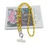 Ins correa tejida para teléfono con dopamina, correa de cuerda colorida, llavero, bolsa para cámara ccd con bandolera, venta al por mayor, personalizado