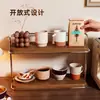 Porta-copos, prateleira de armazenamento, organizador de mesa, prateleira de vários níveis, prateleira de armazenamento de cozinha multifuncional, organizador de sala de estar, suporte de exibição de copos