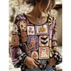 2026 Sitio Independiente Transfronterizo Amazon Nuevo Más Vendido Estampado Digital 3D Moda Floral para Mujer Camiseta