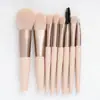 Set de Mini Brochas de Maquillaje de 8 Piezas, Brocha para Sombra de Ojos, Brocha para Polvo Corrector, Set de Brochas Portátil con Cerdas Suaves, Herramientas de Belleza Transfronterizas