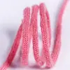 Cordón de Piel de Visón Hueca, Kit de Materiales para Accesorios de Cabello DIY Hechos a Mano, Pasador, Ropa, Sombrero, Cinta de Flecos de Piel Elástica