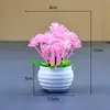 Atacado transfronteiriço mini planta carnuda falsa em vaso de plástico combinação flor artificial presente planta de plástico para casa pequenos ornamentos