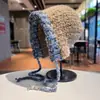 Chapéu Bolsa Uso Duplo Estilo Preguiçoso Alça Transversal Balaclava Chapéu Outono e Inverno Proteção de Orelha Chapéu de Lã Tricotado Quente