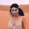 Joyería de pedrería de venta caliente de Amazon Máscara de borla artística del desierto Sexy y misterioso tocado Accesorios transfronterizos máscara