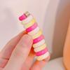 Anillo para el Cabello de Línea Telefónica Larga de Color Arcoíris Nuevo Estilo Infantil Coleta sin Marcas Estampado Sencillo Adorno para la Cabeza