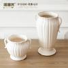 Vaso de cerâmica ornamentos sala de estar ornamentos de flores estilo europeu retro branco sagrado binaural estilo americano luz luxo alto