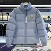 Nueva chaqueta de plumón de invierno Mengjia para mujer, con cuello alto, engrosada para abrigar, logo grande Citala, abrigo corto de plumón