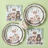 Set de Vajilla Desechable con Tema de Animales de la Selva para Fiesta de Cumpleaños, Decoraciones para Fiesta de Vacaciones, Platos y Vasos de Papel