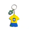 Llavero de Jersey Real Madrid Massey Neymar Levan Harland Llavero de goma suave de PVC Colgante Regalo