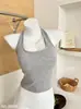 Top de tirantes dulce y picante para niña con almohadillas en el pecho, ajuste ceñido, versátil top de verano para mujer