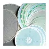 Suministros del Fabricante Papel Circular para Registro de Temperatura y Humedad, Disco Térmico, Gráfica Circular, Registrador por Computadora