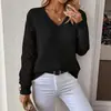 Suéter de punto hueco de manga larga holgado con cuello redondo para mujer, estilo nuevo, europeo y americano, transfronterizo de Amazon 2026