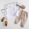 Ropa Infantil 2024 Otoño Nueva Camisa Original Infantil Manga Larga Estilo Coreano Casual Niños Algodón y Lino Camisa Fábrica Venta al por Mayor