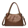 Bolso de Piel Genuina Bolso de Mujer Nuevo Estilo Moda Bolso de Mano Bolso Cruzado para Mujer Damas Gran Capacidad Bolso Tote Versátil Venta al por Mayor
