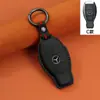 Adecuado para nueva cubierta de llave Mercedes-Benz cuero capa superior cuero hecho a mano funda para llave de coche llavero inteligente todo incluido
