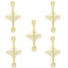 Pingente de liga faça você mesmo com retenção de cor transfronteiriça, acessórios de joias, pingente de estrela e lua, pulseira, chaveiro, decoração, pingente W299