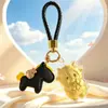 Llavero, Colgante para Teléfono, Colgante para Bolso, Regalo de Oro para Eventos Corporativos "Oveja Próspera" de Oro Puro 999