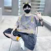Ropa para Niños Camiseta de Verano para Niños Manga Corta 2026 Estilo Nuevo Niños Tallas Mediana y Grande Niños Tops de Media Manga Estilo Verano Camisetas de Verano de Moda para Niños