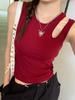 Camisola de cuello halter con copas en el pecho para mujer, Nuevo estilo de verano 2026, Top de capa base sin mangas para usar debajo de otras prendas