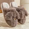 Pantuflas de algodón para mujer para uso en interiores, nuevo modelo 2024 para uso en casa en otoño e invierno, adecuadas para usar al aire libre, cálidas pantuflas de pareja para hombre en invierno