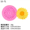 Margarita Girasol Loto Molde de Silicona para Pastel de Fondant Flor de Rosa Flor de Durazno Horneado Decoración de Chocolate