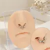 Liga de Titânio G23 Zircônia Estrela Piercing de Nariz Anel de Osso da Orelha Joias para Piercing Estilo Europeu e Americano Joias Corporais Anel Fechado