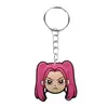 Llavero Colgante de Dibujos Animados de PVC, Colgante del Grupo Femenino de Demon Slayer, Accesorio, Regalo Pequeño