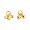 Prata Esterlina S925 Completa com Banho de Ouro 24K, Pingente Pequeno Redondo Duplo Tradicional para Pulseira, Colar ou Charme DIY