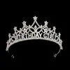 Coroa de Aniversário Jiu Shimei Nova Formato Estrela Coroa Completa de Diamante Faixa de Cabeça Acessórios de Cabelo Joias de Coroa de Aniversário Atacado