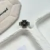 Anel de banda larga cruzado geométrico retrô desgastado exagerado novo estilo feminino personalizado nicho cravação micro aberto ajustável