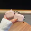Funda para auriculares Apple AirPods Funda para auriculares AirPods4 con textura de cuero Funda para auriculares de cuero de negocios pro2 con textura de cuero