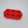 Molde de Silicona para Pastel Listo para Usar del Fabricante, 6 Agujeros Redondos, Molde para Hornear Pasteles Galletas, Molde para Hornear, Utensilios para Hornear
