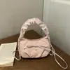 Bolso plisado estilo dulce para mujer, nuevo bolso de hombro de verano 2026, bolso cruzado tipo nube moderno y exquisito