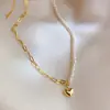 Colar de Pérolas Emendadas Feminino Luxo Leve Nicho High-End Colar 2021 Novo Feminino Exquisito Moda Mais Fácil de Combinar