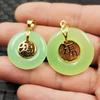 Colgante de Hebilla Yulong Jade Verde Uva Cuarzo Roca Colgante de Hebilla de Jade Hebilla de Jade Colgante de Jade