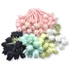 Tela Coreana Capullos de Tulipán Cuerda para el Cabello DIY Anillo para el Cabello Accesorios de Joyería Bolsos Hechos a Mano Accesorios para Ropa Accesorios