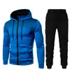 Novo cardigã casual de outono e inverno com capuz, suéter com estampa 3D, casaco juvenil masculino, conjunto para atacado