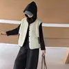 Conjunto de Otoño/Invierno para Niñas 2026 Nuevo Casual Estilo Coreano Mediano/Grande Niños Chaleco de Algodón con Sudadera con Forro Polar y Pantalones de Chándal Moderno