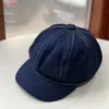 Boina Vaquera Octagonal Vintage para Mujer Sombrero de Sol Versátil Moldeador de Rostro Parasol Gorra de Béisbol Casual Tendencia